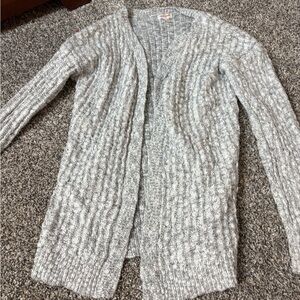 Cat & Jack Light Gray Cable Knit Cardigan